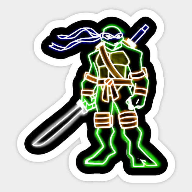 Neon Leonardo Sticker by Comicollogy